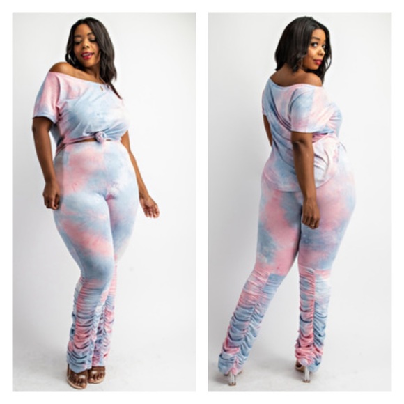 ➕ Pastel TieDye Pants Set - Picture 2 of 3